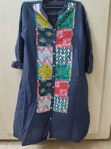 Patchwork Print Kurta