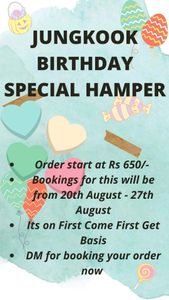 BTS JUNGKOOK BIRTHDAY GIFT HAMPER