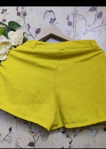 Yellow Pocketed Shorts