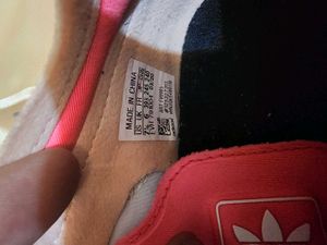 ADIDAS Originals Women White &amp; Pink Sneakers