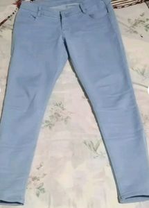 Ice Blue Slim Skinny Fit Denim /-