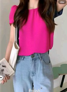 New With Tag Cute Rose Aline Korean Top