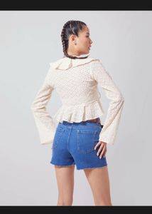 Ruffle Tie Up Crop Top