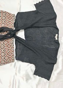 Cardigan and Skirt Set