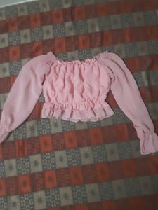 Pink Ruffle Top