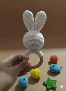 Bunny Rattle Toy