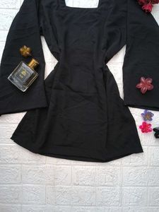 Corset Back Black Kurti 🖤