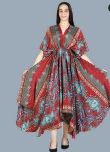 Elegant Patterned Kaftan Dress