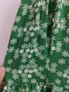 Green Floral Maxi Dress