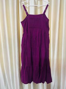 deep plum strappy dress