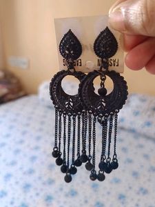 Black Dangle Earrings