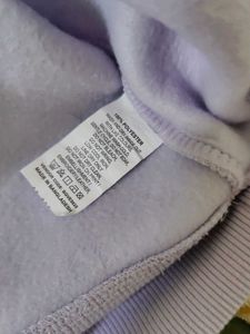 Lilac Graphic Print Sweatshirt