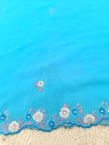 Resham Work Saree