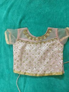 Embellished Party With Pink Ghagara Choli