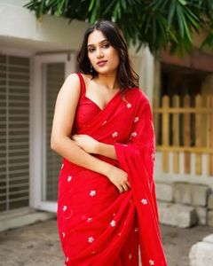 Elegant Red Saree