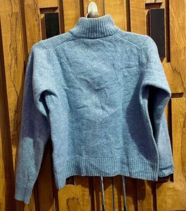 Light Blue Knit Pullover Sweater