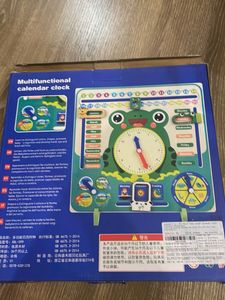Educational Wooden Frog Clock