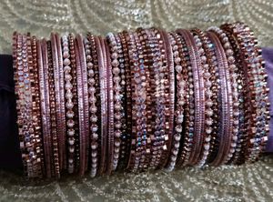 Sparkling bridal  Bangle Set