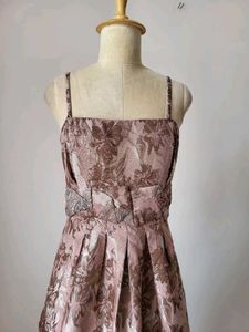 Floral Brocade Party Dress