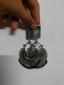 Silver Boho Dangle Earrings