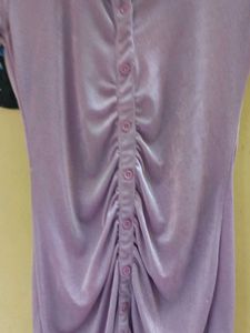 Vintage Y2K Purple Ruched Mini Dress