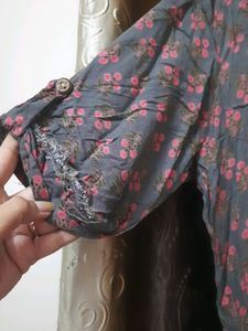 Floral Print Shirt Dress