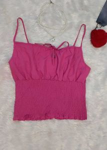 Pink Crop Top