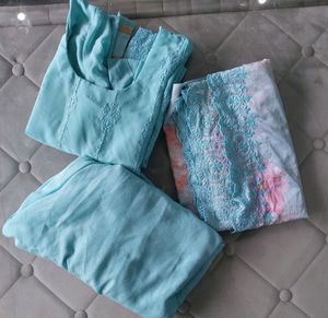 Designer Party Wear Suit With Heavy Dupatta