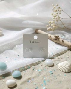 Shell Pearl Stud Earrings