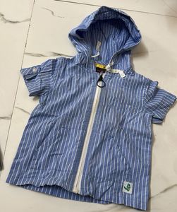 Kids Zipper And Shorts Set (6-12 Months)