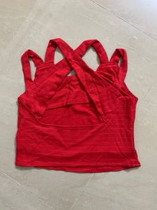 Red Crop Top For Women