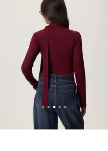 savana Burgundy scarf top