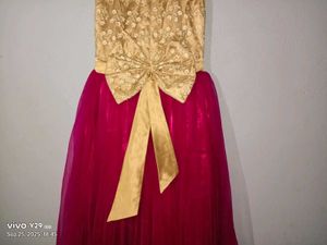 Golden &amp; Pink Ethnic Gown