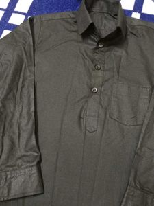 Boy's Black Kurta Pajama Set