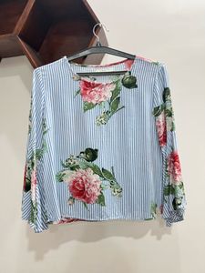 Floral Striped Top
