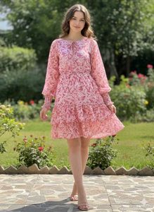 Floral Print Tiered Dress