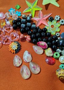 Assorted Beads &amp; Pasting Stones for Handmade Craft