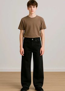 Wide Leg Black Jeans