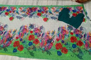 🇳🇿💫🎀Floral Print Saree