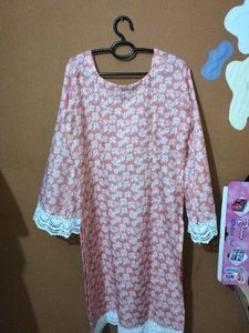 Pink Floral Kurta