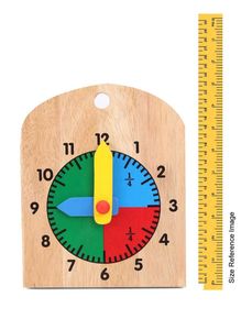 Wooden Learning Analog Time Clock Toy For Kids