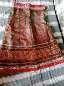 Bridal Lehenga Choli Set (11 Ya 12 Year)