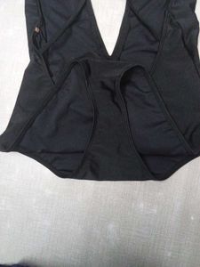 Black Plunge Swimsuit