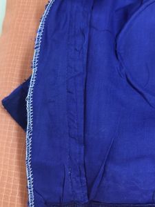 Peach &amp; Blue Saree with Blouse