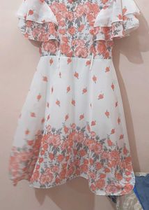 Floral Ruffle Mini Dress