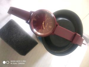 ❤️ Sonata women&#39;s Maroon Dial Watch ⌚✨