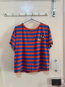 Red Blue Colour Top