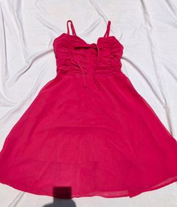 Rose Pink Western Dress
