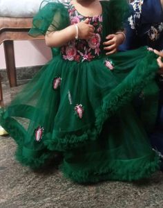 Heavy Hand Worked Baby Frock