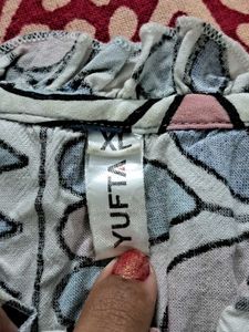 Yufta White Printed Tunic